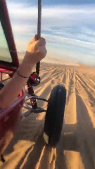 High speed sand rail drag run