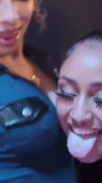 Ela and Kali in club