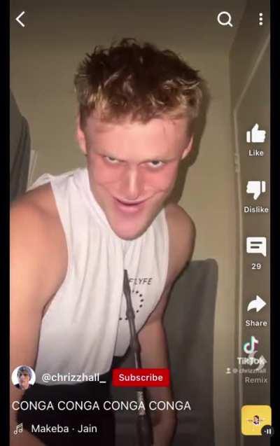 This guy does the same faces with the same song every single time