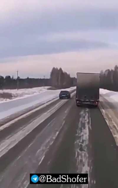 Lada splits in half, 1 dead