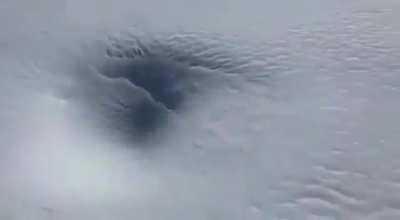 I can walk in snow but realized a hole