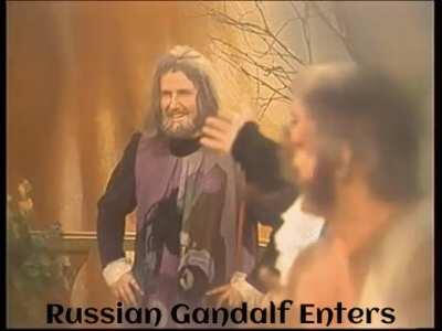 Russian Gandalf knows a legend has entered the room...