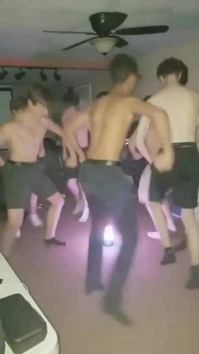 We had socks on, so no homo