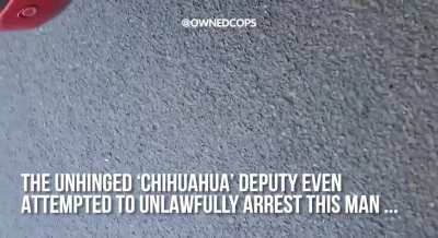This man was quietly filming an incident at a local bank while standing well behind a police cordon. Suddenly, he was accosted by an unhinged Tillamook County Sheriff Deputy barking all manner of unlawful orders. Thankfully, the 