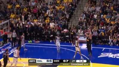 [Highlight] Jokic with the buzz beater 3 to end the first half