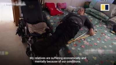 Disabled son takes care of his paralysed dad