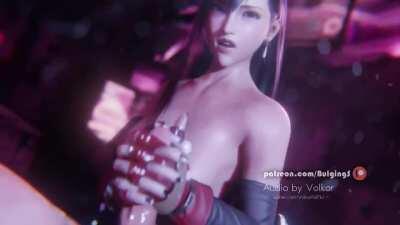 Tifa giving a handjob (Bulging Senpai,Volkor) [Final Fantasy]