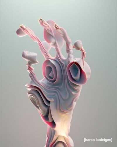 Visual representation of what it feels like when your hand falls asleep