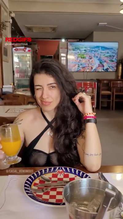 I love my transparent clothes. [GIF]