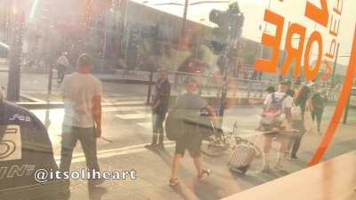 Sheer top and an ice-cream