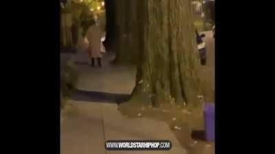 Saving his friend from a cop