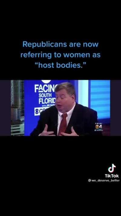 Referring to women as “host bodies”. Handmaids tales vibes!! Disgusting.