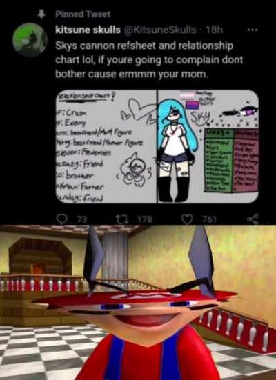 Mario doesn’t like the new sky