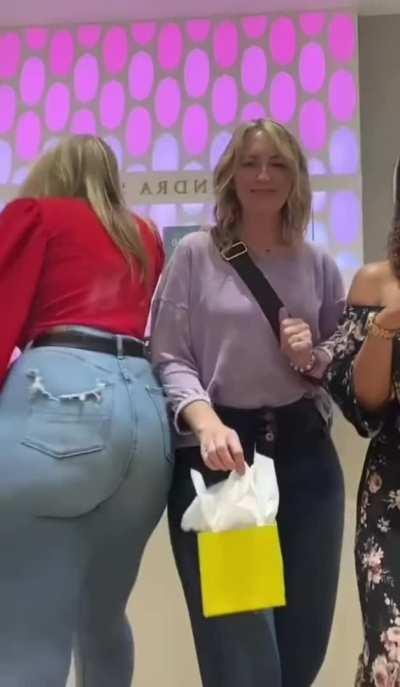 Lots of volume in those jeans