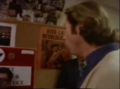 Neo-Nazis bolt after being surrounded by protesters at San Francisco University, 1975.