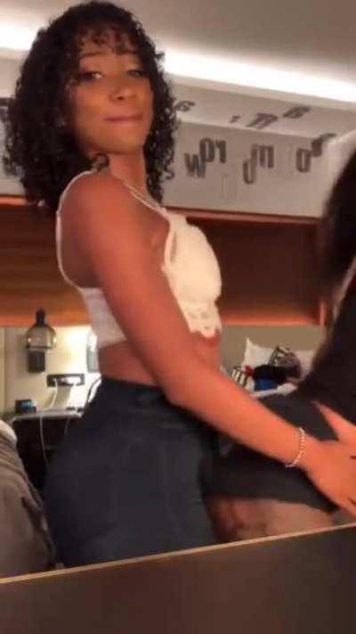 Grinding on her friend