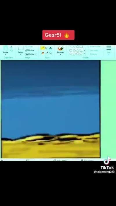 this mf on tiktok just casually animated the ENTIRE gear 5 luffy vs kaido fight