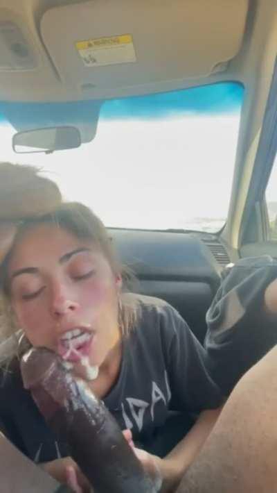 BBC Babe Blowjob Deepthroat Face Fuck Forced Gagging Latina Monster Cock Porn GIF by fapsperminutegifs