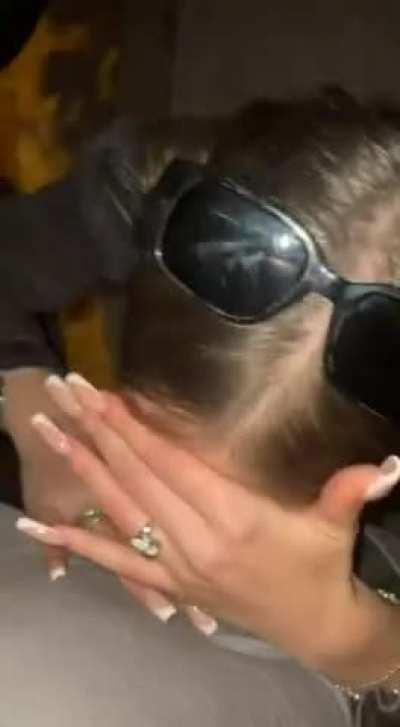 Your Wife Hides Her Face (But Not Her Ring Lol) As She Sucks Off BBC In Public