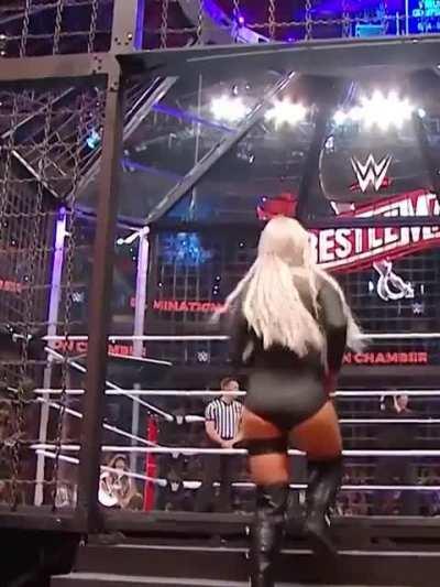 Liv’s Elimination Chamber attire looked so good…. Maybe a return Saturday for the chamber match again 🤞