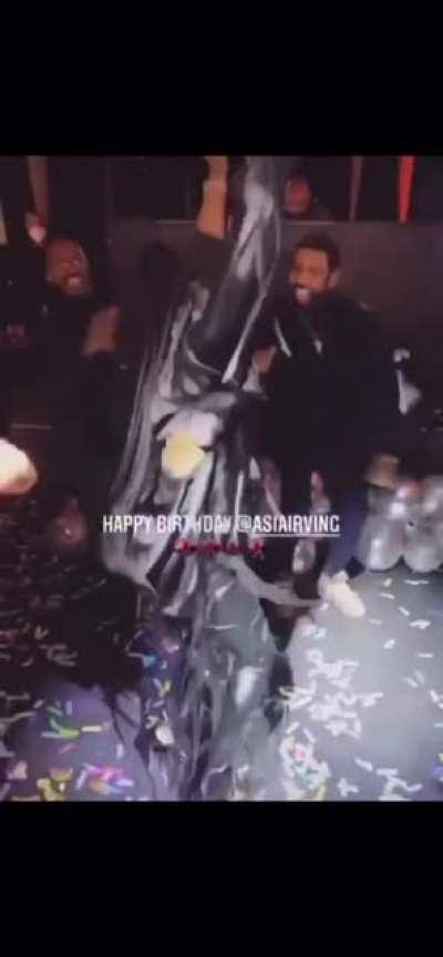 I think it’s hard to say that Kyrie’s really going through it when this is what he was up to on Sunday. Maybe I’m wrong but transparency would be good right now