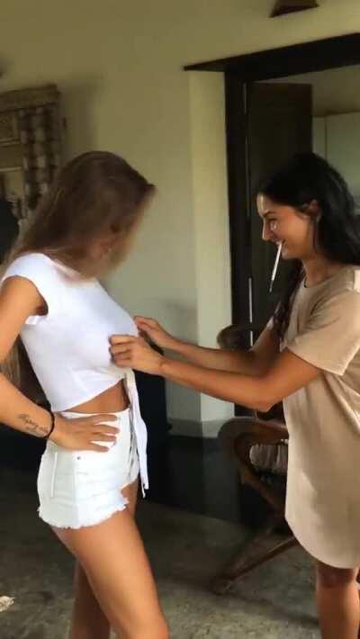 Makeup Artist Having Fun