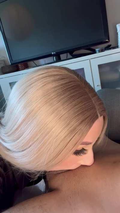 Perfect little cum drinker