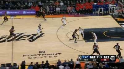 [Highlight] Brandon Boston Jr tries to take it at Biyombo and gets sent back twice