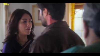 Mrunal Thakur kissing scenes in Family Star