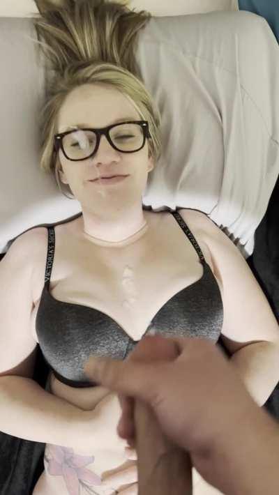 I love getting covered in his warm cum after sex