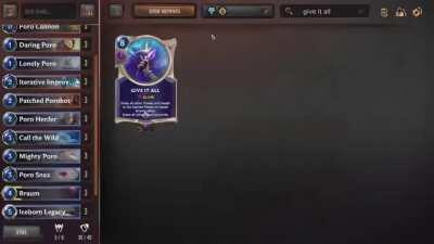 Poroverload - A poro deck Hype video