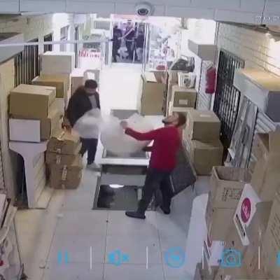 Staring at my phone while walking around