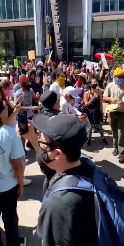 People playing music and dancing so cops tear gas them.