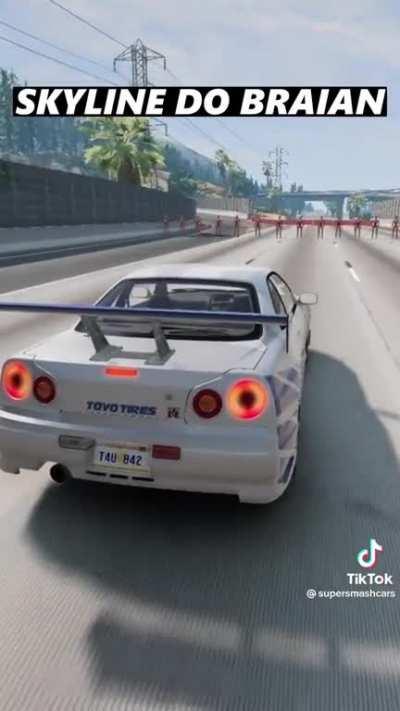 Teste de freios de carros a 150km/h.