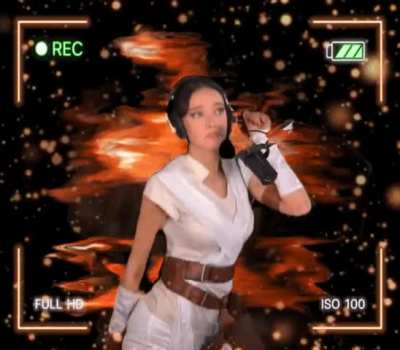 LydiaViolet In Rey cosplay 