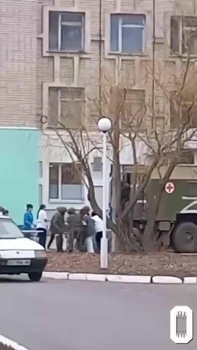 Ukrainian hospital receives wounded Russian soldiers. This will not be shown on russian TV.