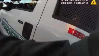 Various footage of Betai Koffi's drug-fueled July 4th rampage | Koffi, a Youtube employee, consumed a large amount of LSD/alcohol with several friends when he stabbed/punched 4 of them. He then stabbed a security guard and stole his truck which he used to