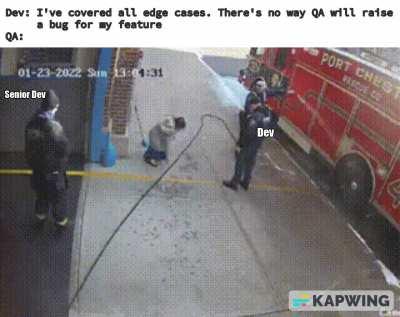 When you assume you have covered all edge cases