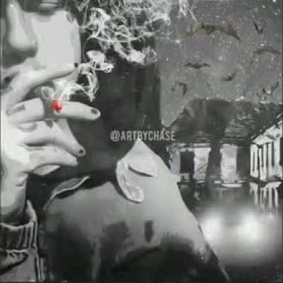 How the cover of Live Forever was made. By @artbychase