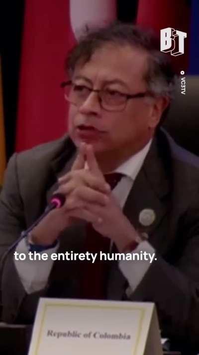 “They support dropping bombs on people because they want to teach a lesson to all of humanity.” President of Colombia Gustavo Petro warned that the US and the EU’s support of genocide in Gaza represents a danger to any country in the Global South that dar