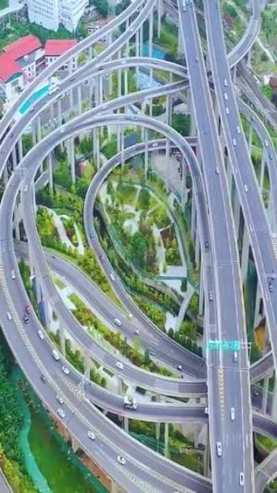 The most complex overpass in China