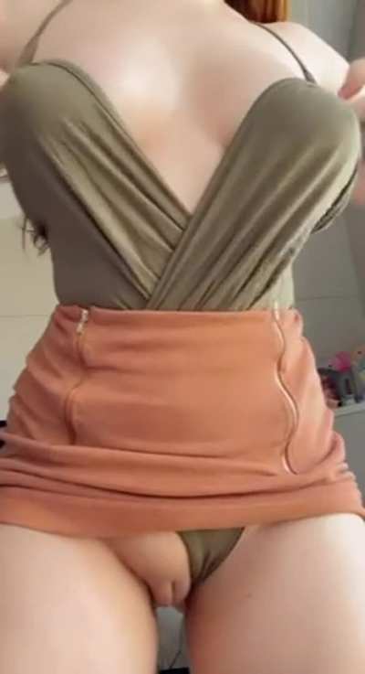 Just a ginger girl and the all natural tits she grew herself 