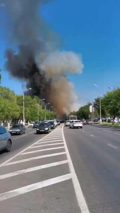 A gas station has exploded today in Vlogograd ( Russia ) causing at least 13 injuries
