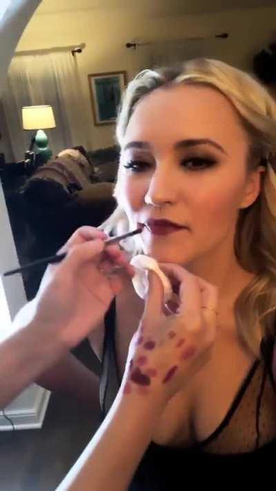 Emily Osment is craving two buds to share her body today