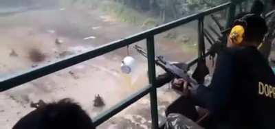 Training with real bullets