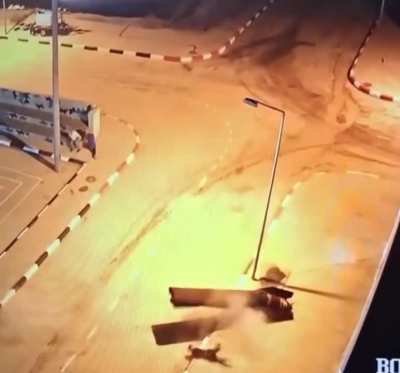 Iranian missile part falls on a Palestinian in Jericho 