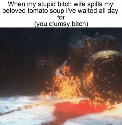 You dumb bitch, I hate you so much
