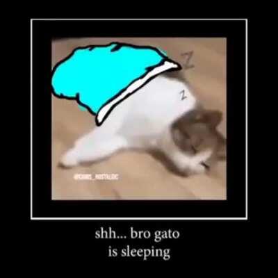 Shut up... Hes sleeping