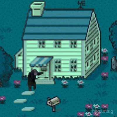 Pokey Minch on his way to wake up Ness because he forgot his brother