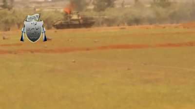 Syrian rebels firing a MILAN ATGM at a regime tank, apparently in or around Daraa. April 2015.